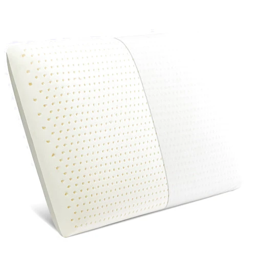 JOTOM Latex Pillow, 100% Talalay Natural Latex Pillow, Soft Sleeping Bed Pillows with Cotton Cover, Standard Size, Perfect for Side/Back Pain, Stomach, Neck, Stress Relief