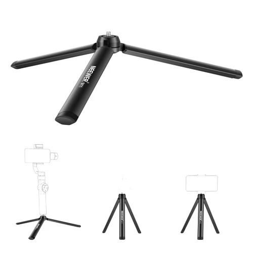 NEEWER Mini Metal Tripod, Table Stand, Desktop Compact Tripod Compatible with Crane M2, Smooth Q2, Gimbal Grip Stabilizer and All Cameras