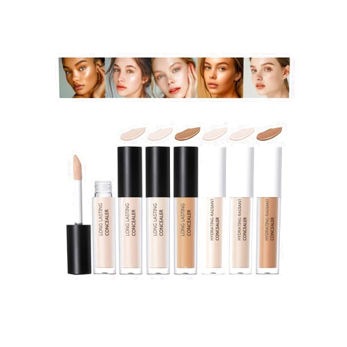Xiahium Liquid Concealer Makeup, Full Coverage Hydrating Concealer Stick For Under Eye Dark Circles & Blemishes, Fix Concealer For Color Correction And Long Lasting, Natural Matte Finish, 1 Count