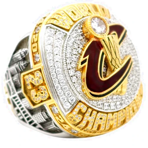 SeFanllo 2016 Denver Championship Rings Cleveland Basketball National Champion Rings with Wooden display case Fan Gift for Man women sport fan, gold