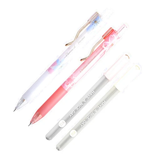 FAONIE Kawaii Japanese Mechanical Pencils Lovely Plastic Mechanical Pencils For Kids Gifts Student Supplies Stationery (Sakura)