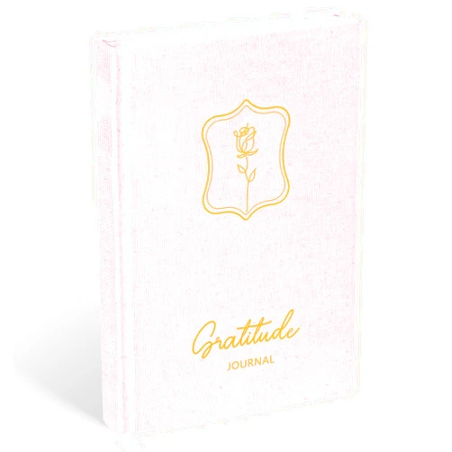 Koogel Gratitude Journal Notebook A5, Pink Positive Journal Daily Notebook Gratitude Diary Journal With Prompts