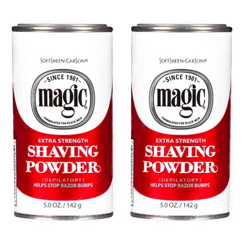 SoftSheen-Carson Magic Shaving Powder Red 5 Ounce Extra-Strength (145ml) (2 Pack)