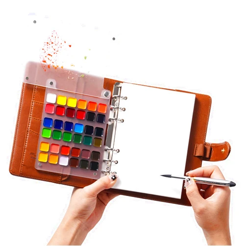 Fuumuui Portable Watercolor Sketchbook Set – Refillable 36-Color Travel Paint Kit & 100% Cotton Cold Press 20 Sheets Art Journal with Dual-Tip Travel Brush for Artists Outdoor Painting - Large