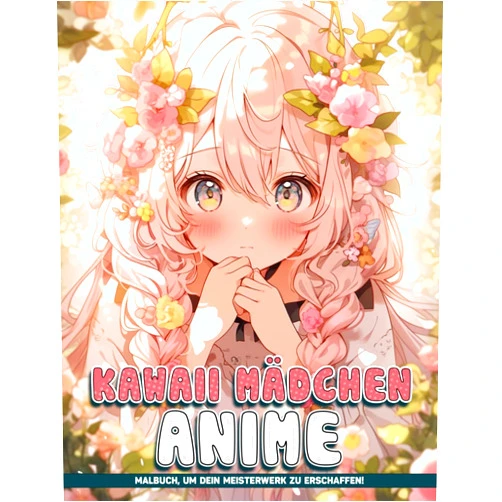 Vidyapriya Balasundaram Kawaii Mädchen Anime Malbuch: Niedliche Anime-Malvorlagen Für Alle Altersgruppen Geschenke Zum Geburtstag (German Edition)