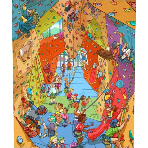 Paskmiy Jigsaw Puzzle for Adults, Indoor Rock Climbing Challenging Educational Fun Family Activities Games Toys Gifts Wooden Puzzles 1000 Piece