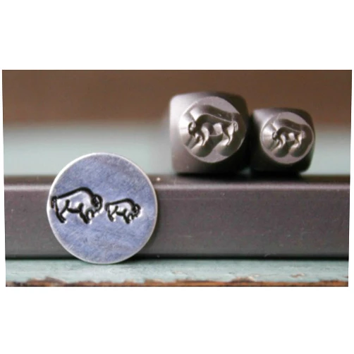 The Supply Guy 6mm and 4mm Buffalo Metal Punch Design 2 Stamp Set - Supply Guy - CH-186187