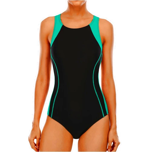 CharmLeaks Women Athletic One Piece Swimsuit Racerback Sport Lap Swimming Suits Swimwear Training Slimming Bathing Suit