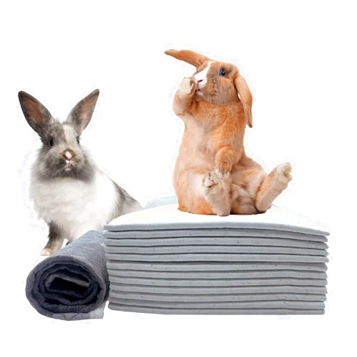 kathson 100 Piece Rabbit Pee Pads,Disposable Pet Pees Pad,Cage Black Carbon Liner,Super Absorbent Leak Proof Cushion Reduce Odor Bunny Training Accessories for Puppy Kitten Hamsters Hedgehog(S)