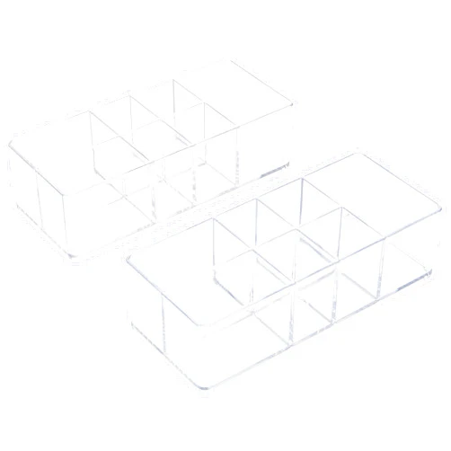 InterDesign iDesign Divided Bathroom Vanity Organizer for Bathroom, Kitchen, Bedroom, Office, Set of 2, 7