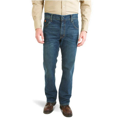 Wrangler Riggs Workwear Men's FR Retro Advanced Comfort Slim Boot Jean, Caden, 30W X 32L