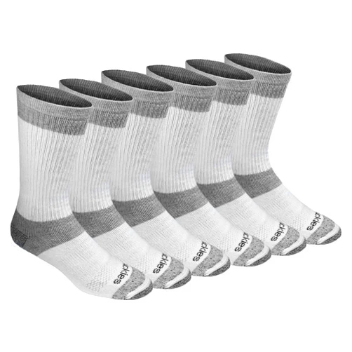 Dickies Men's Dri-tech Moisture Control Max Full Cushion Crew Socks Multipack