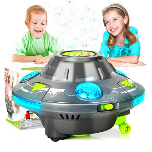 YLYYCC Bubble Machine for Kids, Space Car Boys Girls Toys - Lights + Music + Moves, Automatic Bubble Blower for Kid 4-8, Cool Birthday Gift for Boys Ages 3, 4, 5, 6, 7, 8 Year Old, Home Outdoor Toy