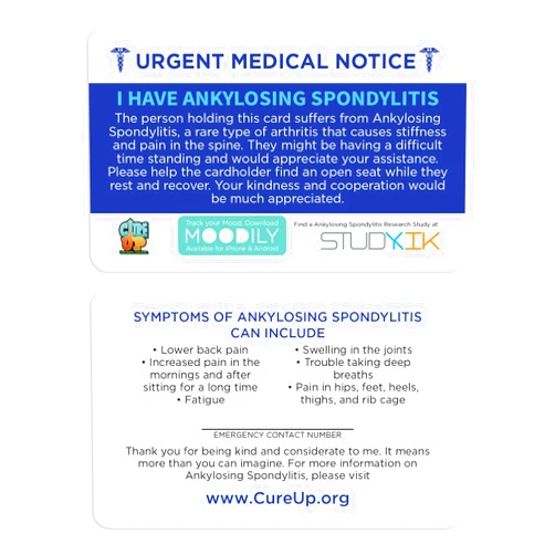 StudyKIK Ankylosing Spondylitis Assistance Card 3 pcs