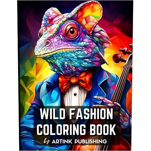 Artink Publishing LLC Wild Fashion Coloring Book by Artink Publishing: Adult and Teen Coloring Book With Animals Dressed As Humans: From Elegant Vintage Suits to Casual Style Clothing (Coloring books for adults)