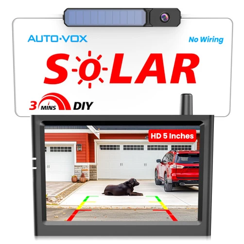 AUTO-VOX Solar Wireless Backup Camera with 5