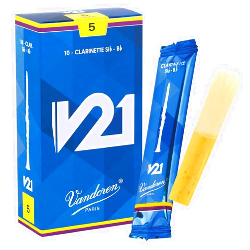 Vandoren CR805 Bb Clarinet V21 Reeds Strength 5; Box of 10