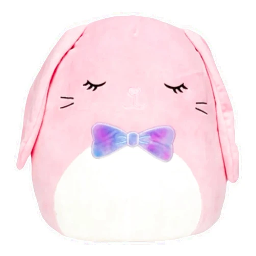 Squishmallows Official Kellytoy Easter Spring Squishy Soft Plush Toy Animal (Bop The Bunny with Bowtie, 8 Inch)