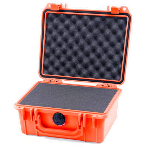 ColorCase Pelican 1150 Case, Orange, Pick & Pluck Foam with Convolute Lid Foam