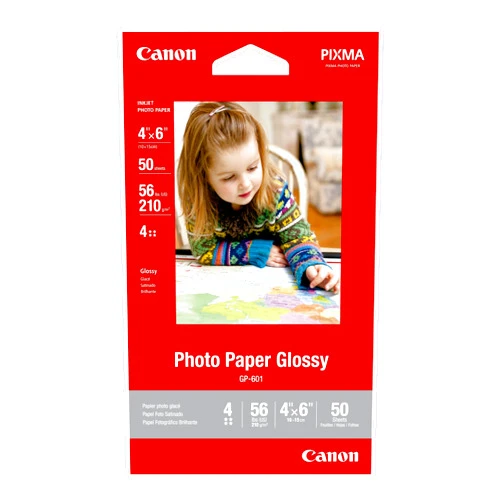 CanonInk 4 x 6 Inches Photo Paper Glossy, 50 Sheets (8649B001)