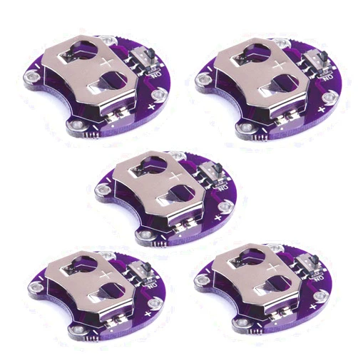 HiLetgo 5PCS Lilypad Coin Cell Battery Holder CR2032 Battery Holder Case Module