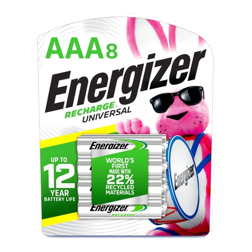 Energizer Recharge Universal Rechargeable AAA Batteries (8 Pack), Triple A Batteries