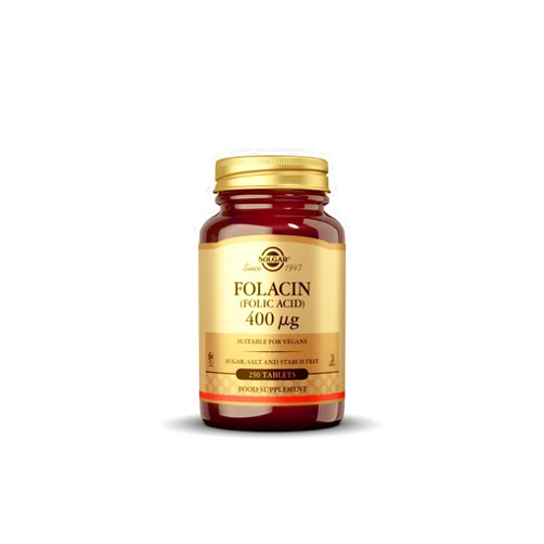 Solgar Folate 666 mcg DFE (Folic Acid 400 mcg), 250 Tablets - Heart Health - Prenatal Support - Non-GMO, Vegan, Gluten Free, Dairy Free, Kosher - 250 Servings