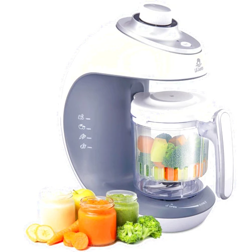 Lil' Jumbl Lil’ Jumbl Baby Food Maker - 2-in-1 Steamer & Puree Blender with Timer, One-Press Processor & Auto Shutoff - Cook & Steam Fruits, Veggies & Other Healthy Homemade Infant & Toddler Meals in Minutes
