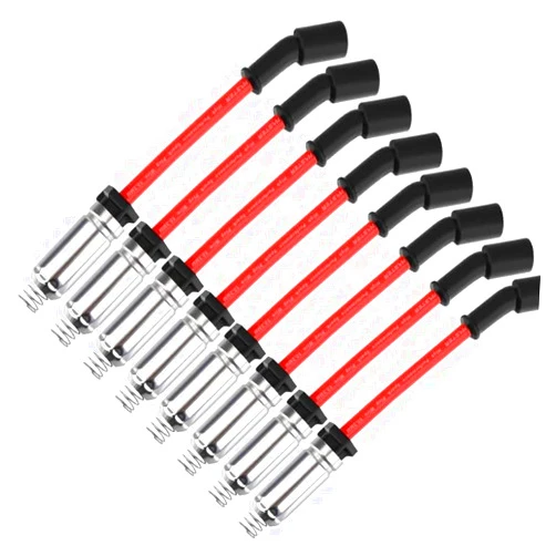 CABLE MASTER 10.2 MM Racing Spark Plug Wires for Escalade Avalanche Camaro Colorado Corvette Express Impala Silverado Suburban Tahoe Canyon Savana Sierra Yukon 4.8 5.3 6.0 6.2 7.0 V8 08-20 RED