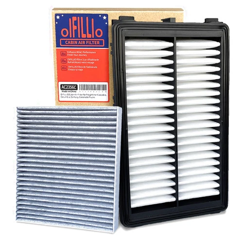 OIFILLIO Engine&Cabin Air Filter for Tucson(2022-2024),Santa Fe(2021-2024),Sorento(2021-2024),Sonata(20-23),Santa Cruz(22-24), Sport-age(2023), K5(21-24),97133L1000&28113L1000,not for hybrid