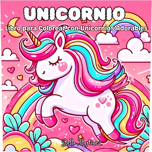 Spanish Edition by Bella Martinez (Author) Unicornio: Libro para colorear com unicornios adorables (Spanish Edition)