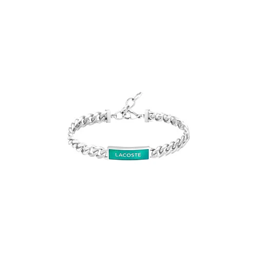 Lacoste Fence Men's Chain Jewelry Bracelet, Lobster Closure, Fashionable Style