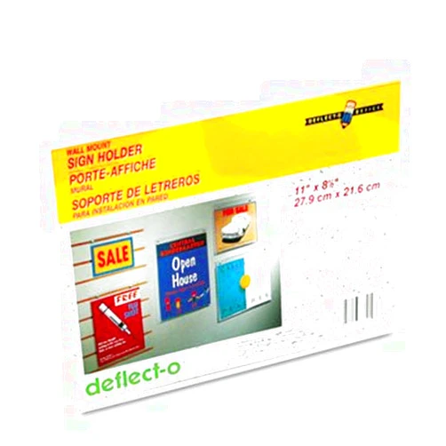 DEFLTO Classic Image Wall Sign Holders HOLDER,WALL SIGN,11X8.5 (Pack of10)