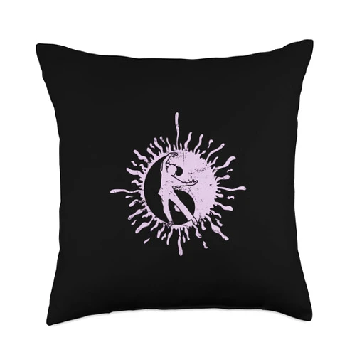 Qigong martial art China meditation breath Yoga Yin Yang Dynamics of Stillness Throw Pillow