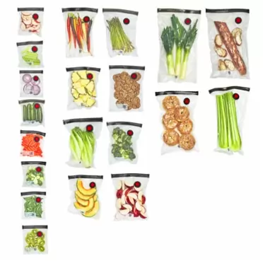 ZWILLING Fresh & Save 20-pc Assorted Sizes Vacuum Sealer Bags, Reusable Sous Vide Bags
