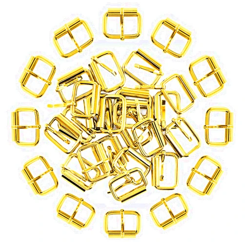 Swpeet 60Pcs 1 Inch / 25mm Heavy Duty Metal Ring Buckle Webbing Belts