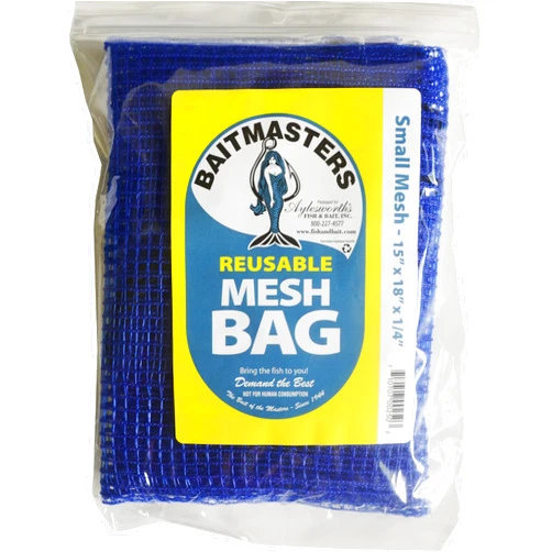 Baitmasters Reusable Fish Chum Mesh Bag Dispenser - Small Hole