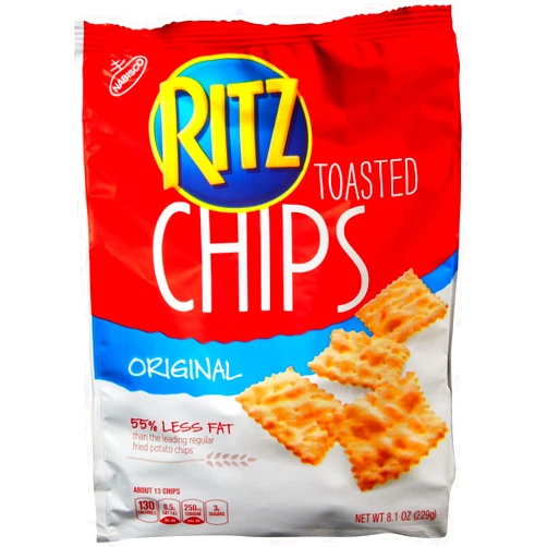 Ritz Toasted Chips - Main Street, Original - 8.10 Ounces