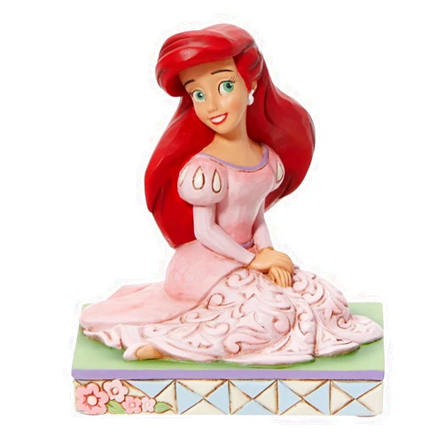 Enesco Disney Traditions by Jim Shore The Little Mermaid Ariel Sitting Personality Pose Figurine, 3.5 Inch, Multicolor