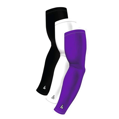 B-Driven Sports Cooling Sports Compression Arm Sleeves for Men, Women, Youth - UV Sun Protection & Tattoo Cover Up Forearm Sleeve - 3 Pack