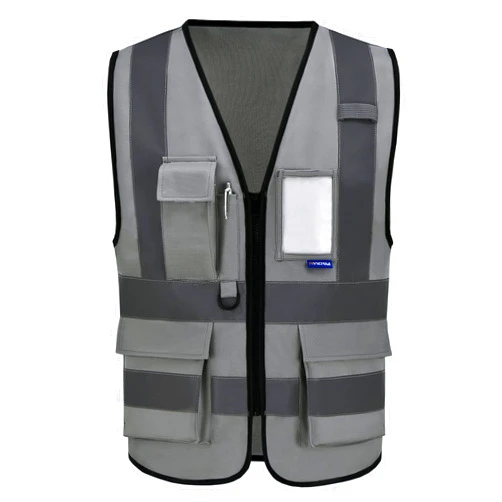 A-SAFETY 4XL 5XL grey vest construction