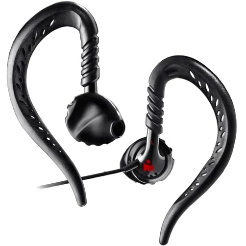 Yurbuds Ironman Focus Behind The Ear Performance Earloop Fit Sport Earphones, Black - 10200 (Bulk Packaging)