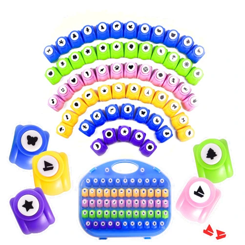 Manaloom Shape Paper Punch Set | School Scrapbooking Paper Punchers for Arts and Crafts | Hole Punch Shapes That Kids and Adults Adore | Premium Crafting Supplies Kit includes 60 Paper Puncher Shapes (60 Pcs)