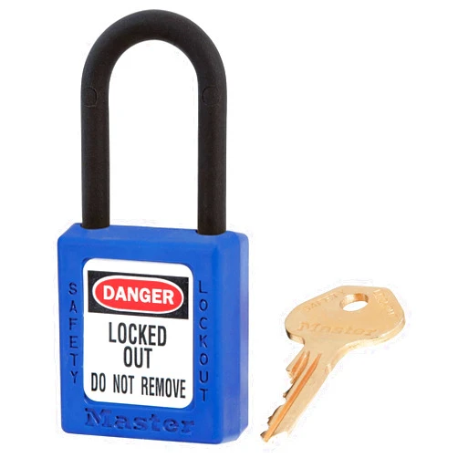 MASTER LOCK Lockout Padlock,KA,Blue,1-3/4