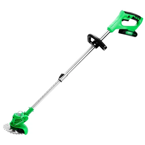 BWPURWDFH Handheld Household Small Rechargeable, Portable Electric Lawn Mower, Multifunctional Orchard String Trimmer, 450W Motor Power (Green 21V/3000mAbattety*2)