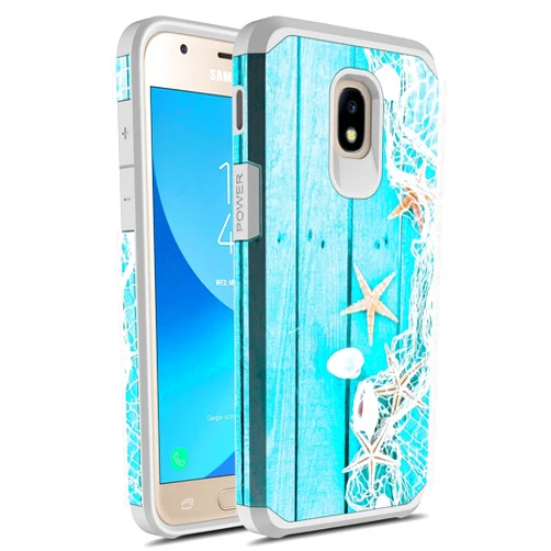 Rosebono Compatible with Samsung Galaxy J3 Achieve/J3 Star/J3 V 2nd Gen./J3 2018/Express Prime 3/Sol 3/Amp Prime 3 2018 Case, Graphic Case for SMJ-337 (Starfish)