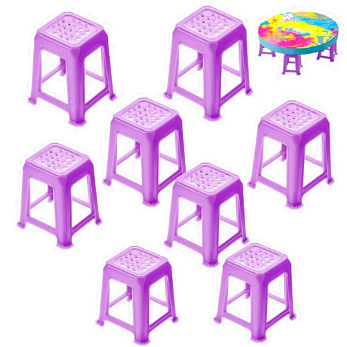 Yookeer Canvas Paint Stands for Painting Mini Canvas Feet Risers Support for Fluid Acrylic Pouring Paint Supplies(Purple)
