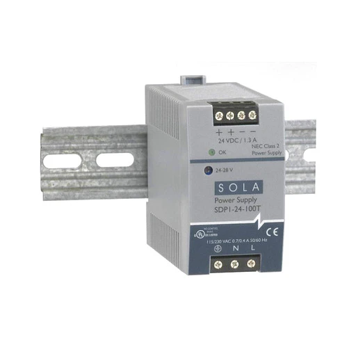 SolaHD/Emerson Industrial Automation - SDP2-24-100T - Sola Hevi-Duty SDP2-24-100T Power Supply, 2.1-1.8A, 1P, 85-264VAC Input, 24-28VDC Output