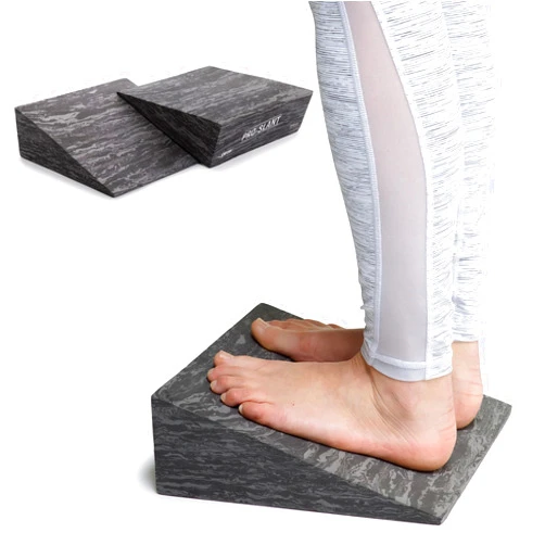OPTP PRO-SLANT – Professional Foam Incline Squat Wedge Pair and Slant Board for Squats- Workout Squat Wedges for Rehabilitation and Stretching of The Calf, Ankle and Foot