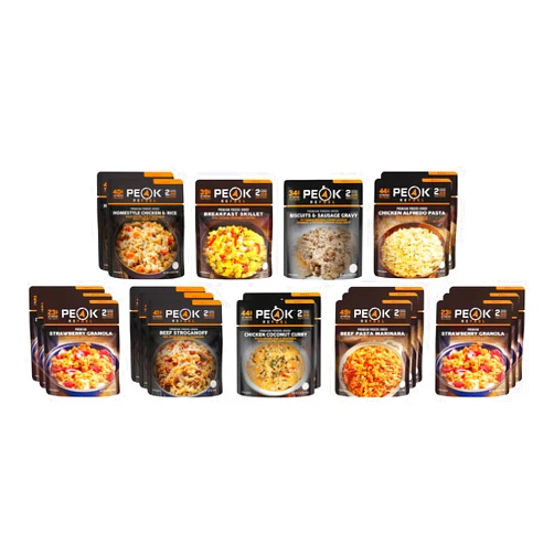 Peak Refuel Backcountry 2.0 Pack | Freeze Dried Backpacking and Camping Food | Amazing Taste | High Protein | Real Meat | Quick Prep Meals